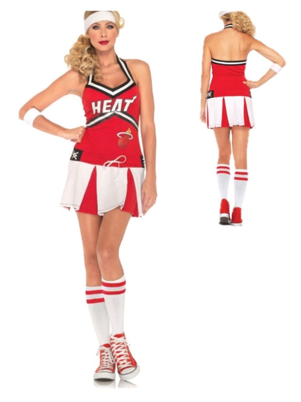 Leg Avenue NBA Miami Heat Cheerleader Womens Cosplay Costume Size S/M